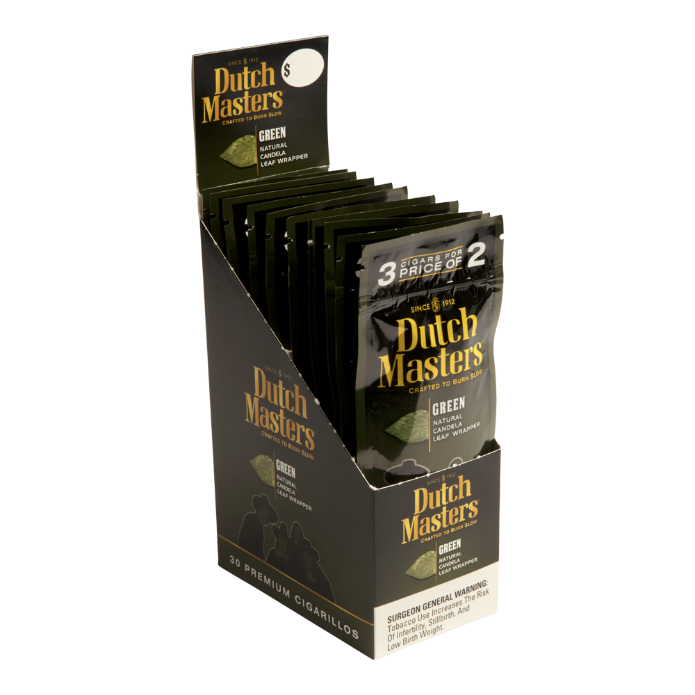Dutch Masters Cigarillos Green / 4.5 x 28 20 packs of 2 (40 total)