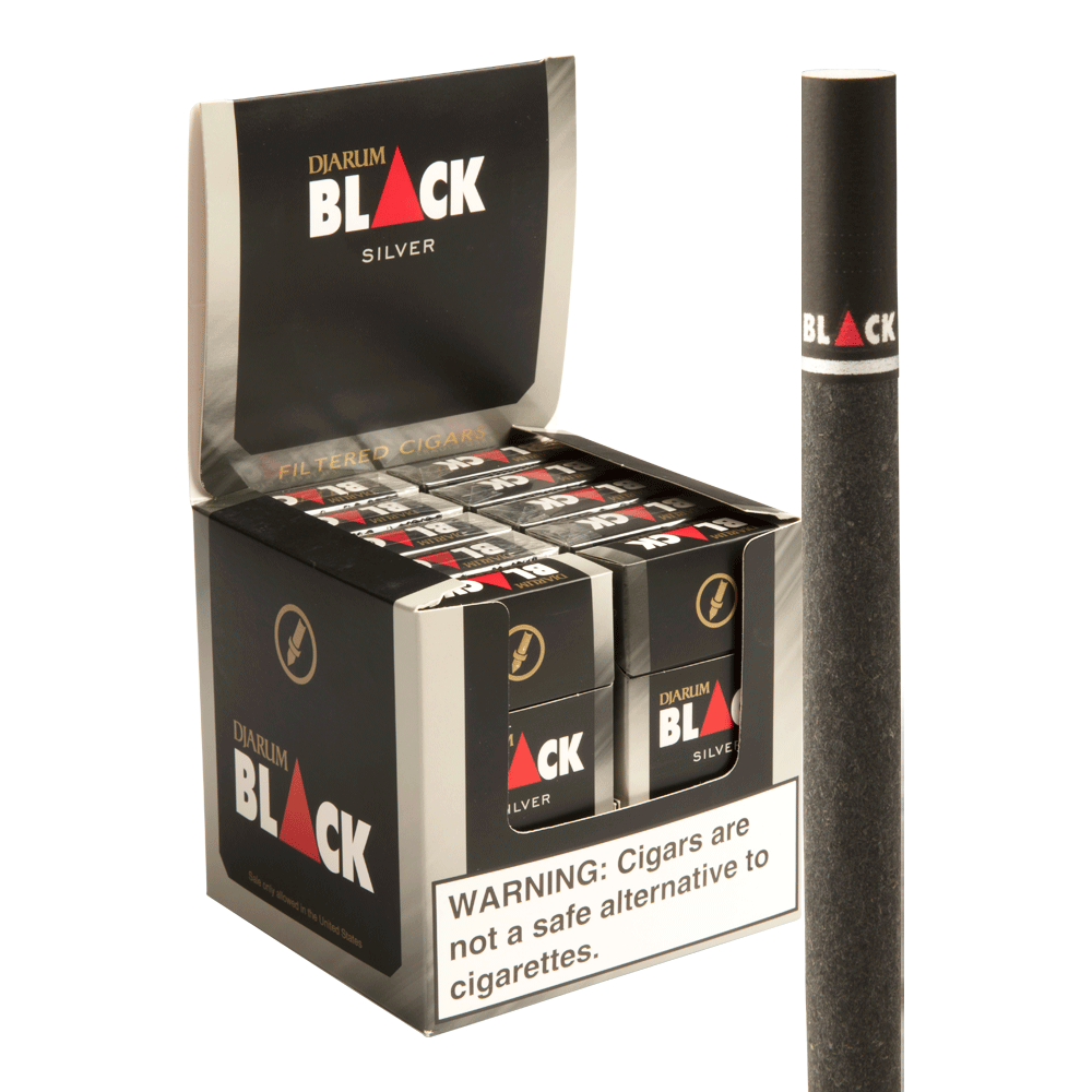 Djarum Filtered Cigars Silver Ultra Smooth / 3.5 x 20 10 Packs of 12 (120 total)
