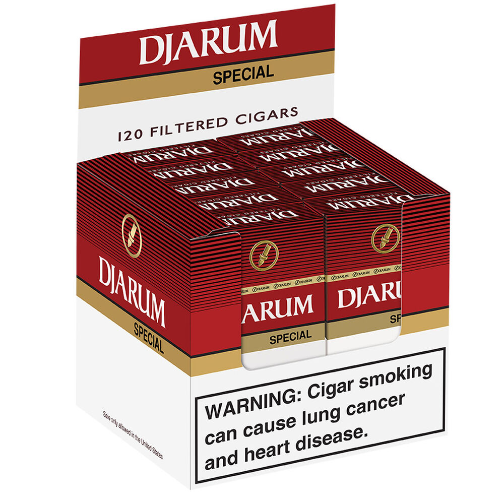 Djarum Filtered Cigars Special / 3.5 x 20 10 Packs of 12 (120 total)