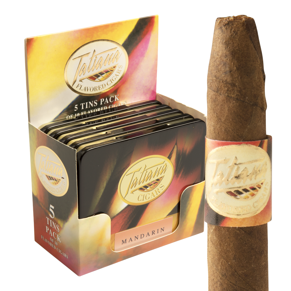 Tatiana Mini Tins Mandarin / 3.5 x 26 5 Tins of 10 (50 total)