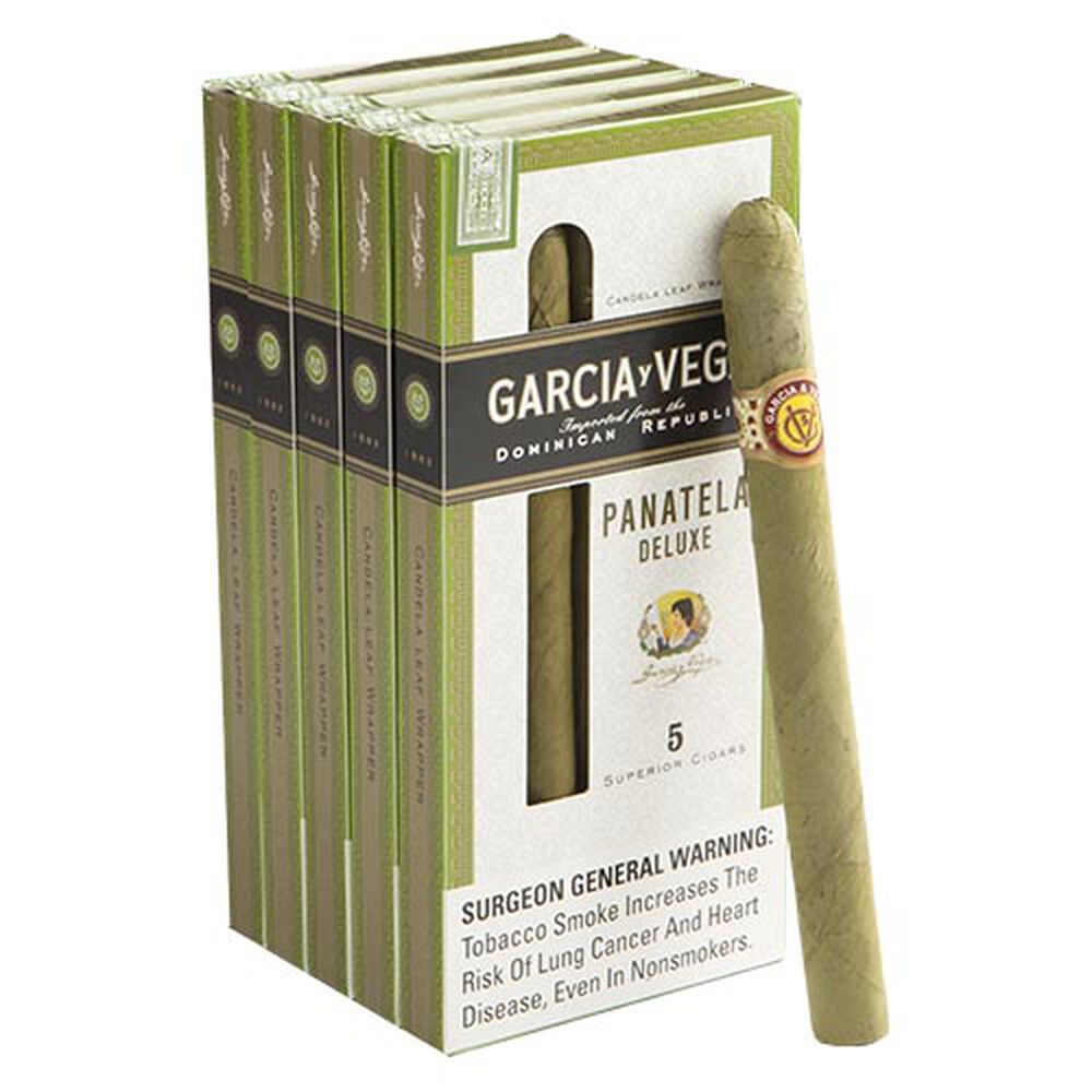 Garcia y Vega Panatella Deluxe / 5.5 x 34 5 Packs of 5 (25 total)