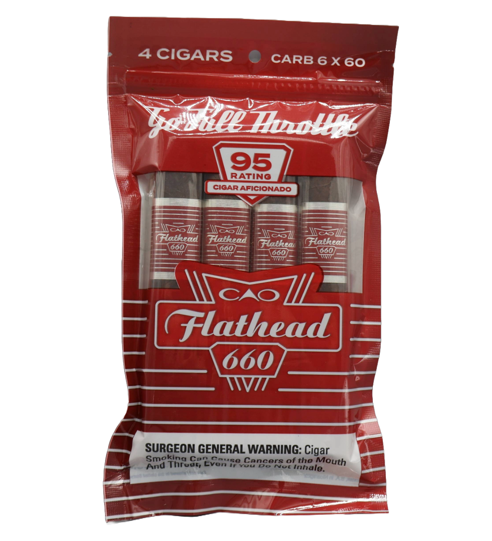 CAO Flathead V660 Carb 4-Pack Humibag Sampler