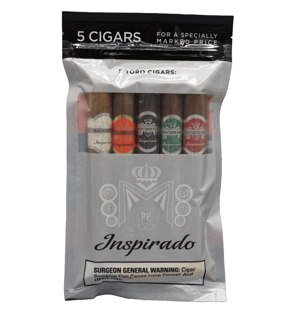 Macanudo Inspirado Toro Humibag 5 Pack Sampler