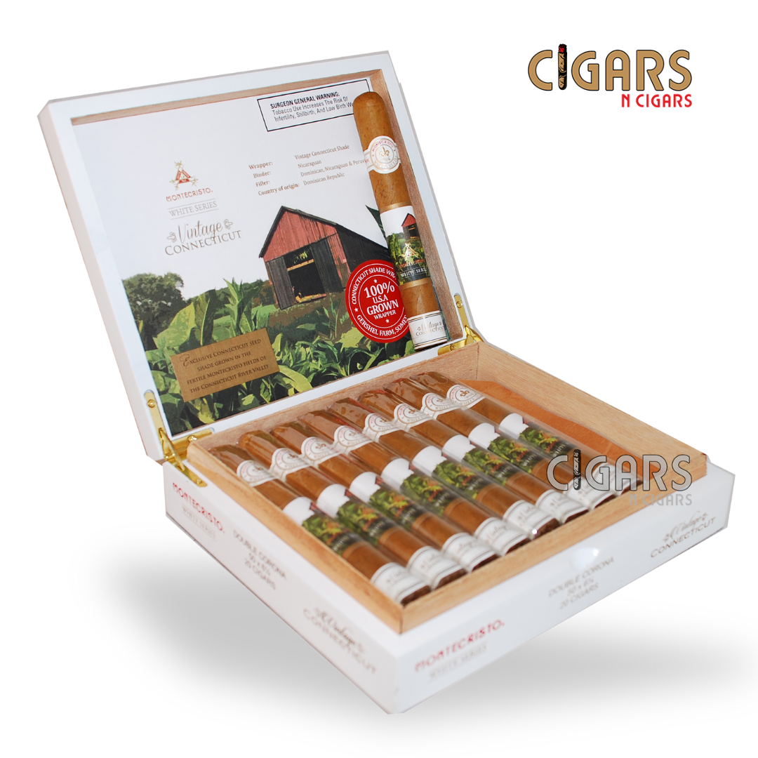 Montecristo White Vintage Connecticut Double Corona Pack of 5