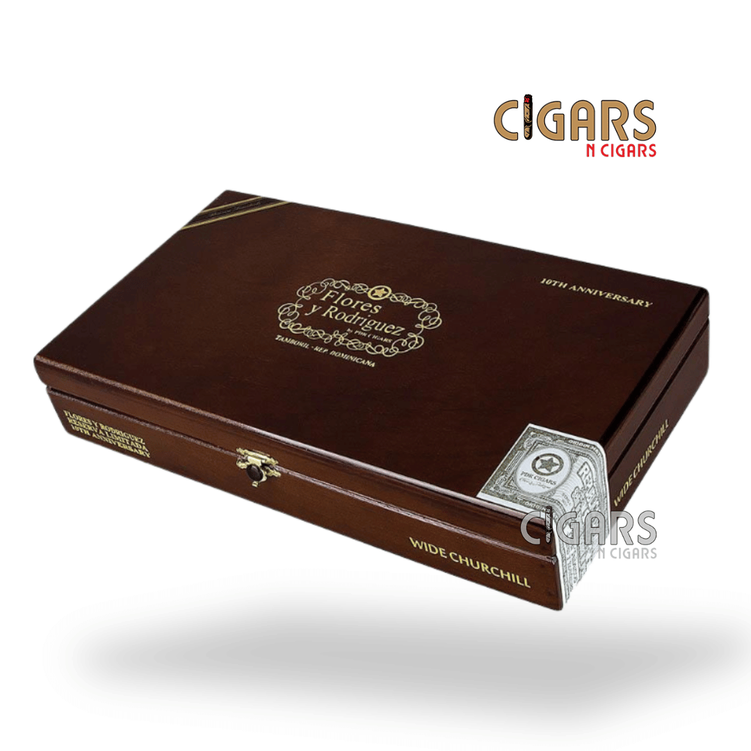 Flores y Rodriguez 10th Anniversary Reserva Limitada Wide Churchill Box of 24