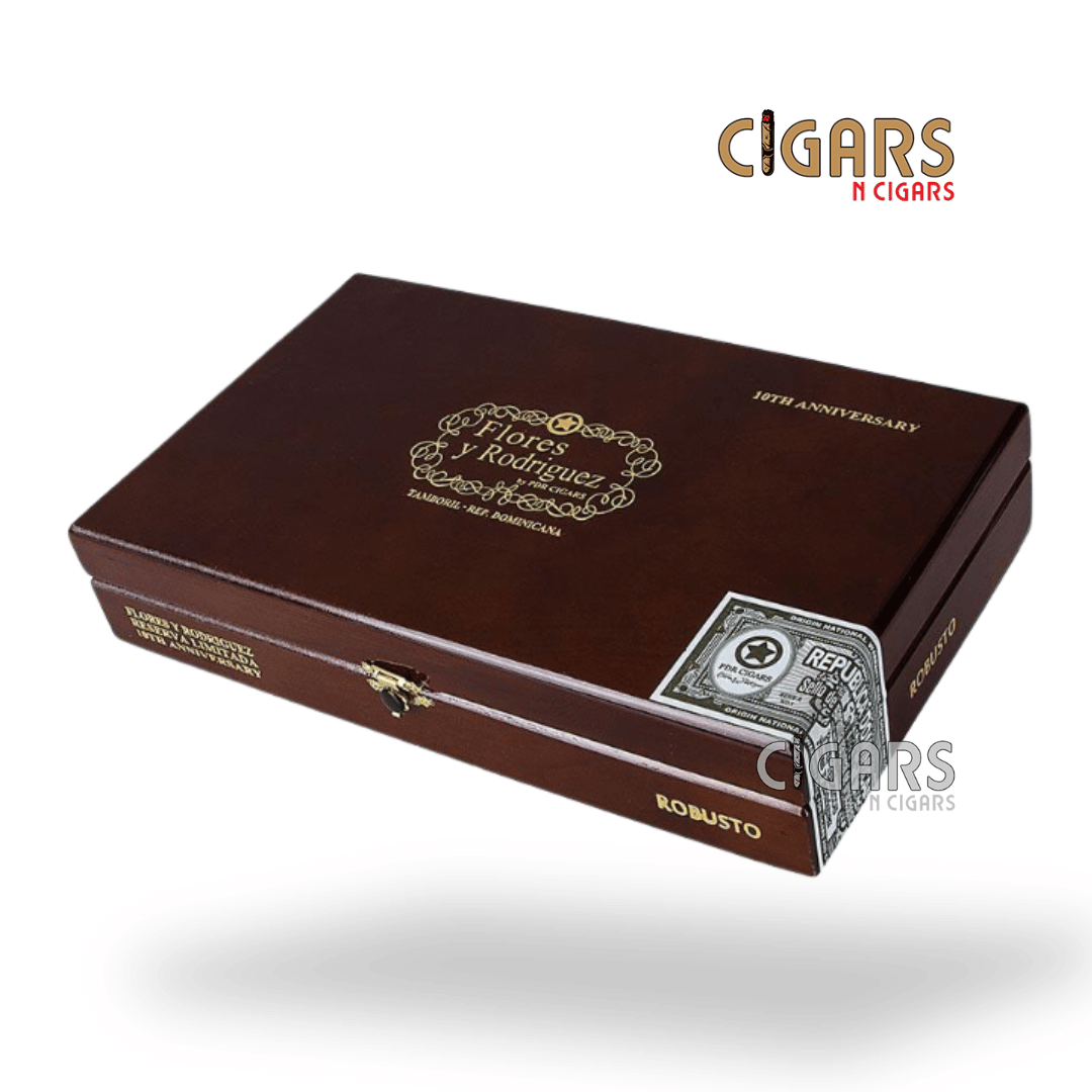 Flores y Rodriguez 10th Anniversary Reserva Limitada Robusto Box of 24