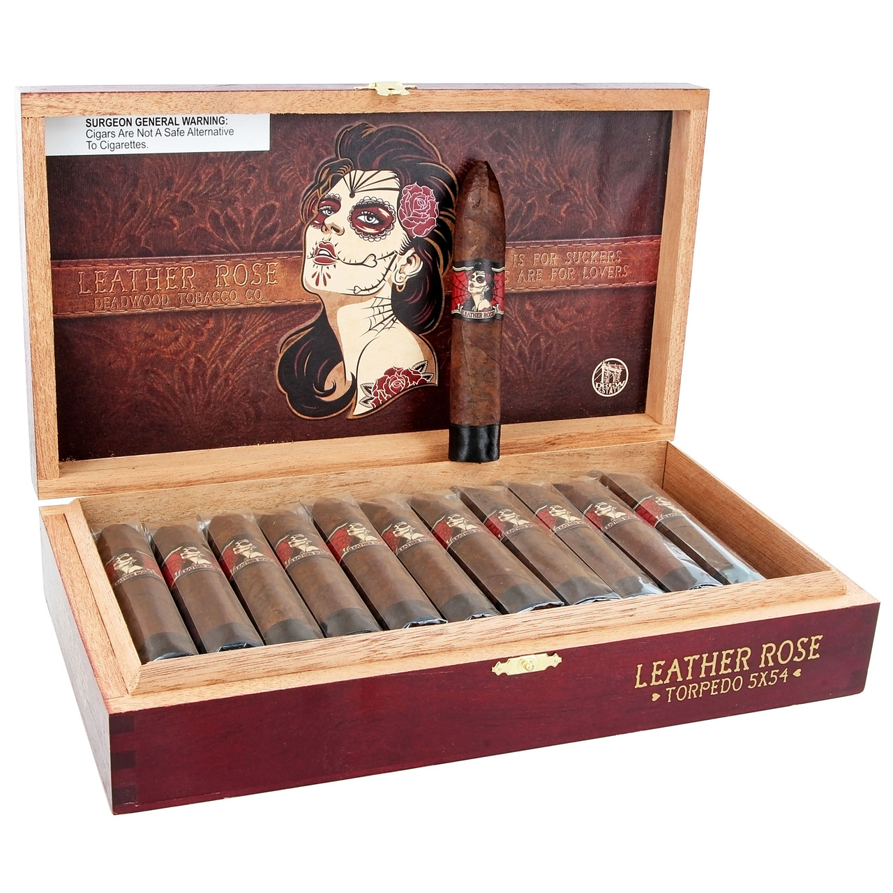 Drew Estate Deadwood Leather Rose Torpedo Box of 24