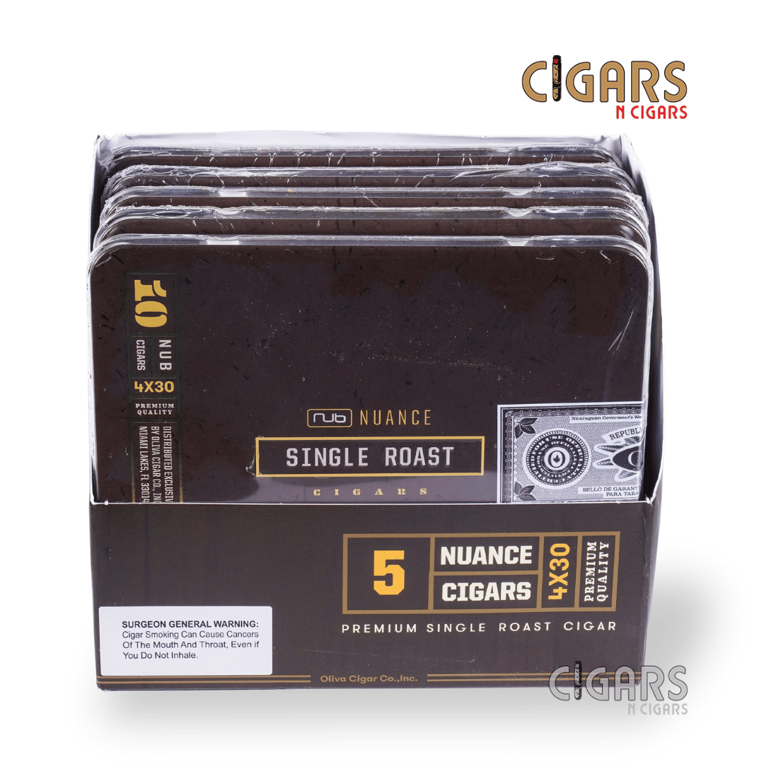 Nub Nuance Single Roast Cigarillo by Oliva Tin of 5