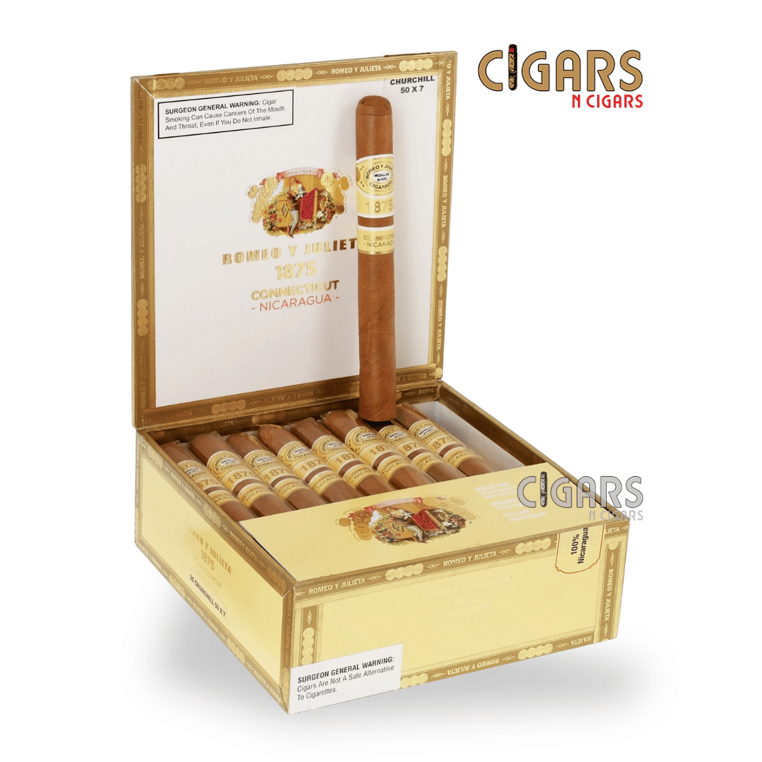 Romeo y Julieta 1875 Connecticut Nicaragua Churchill Box of 25