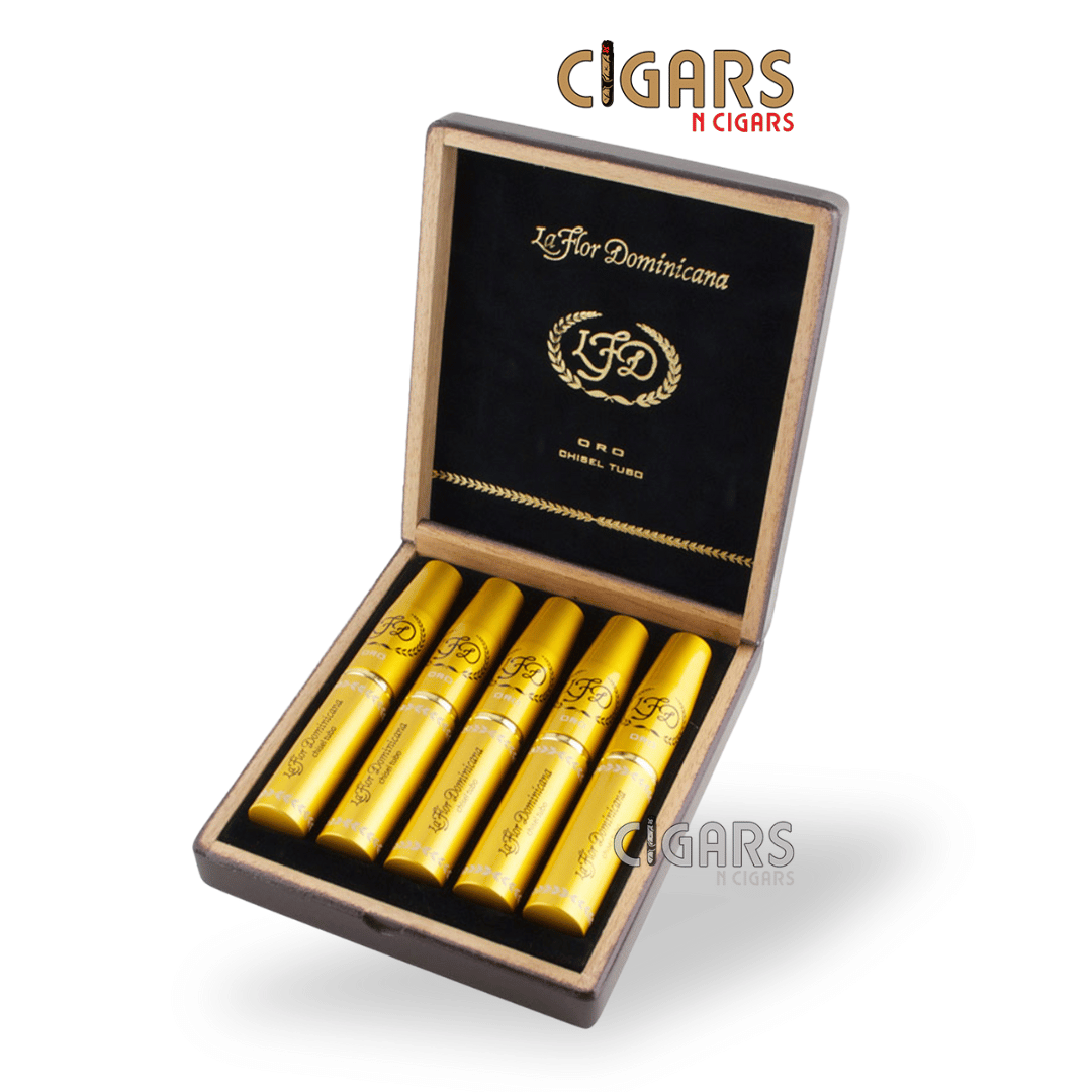 La Flor Dominicana Oro Chisel Tubo Box of 5