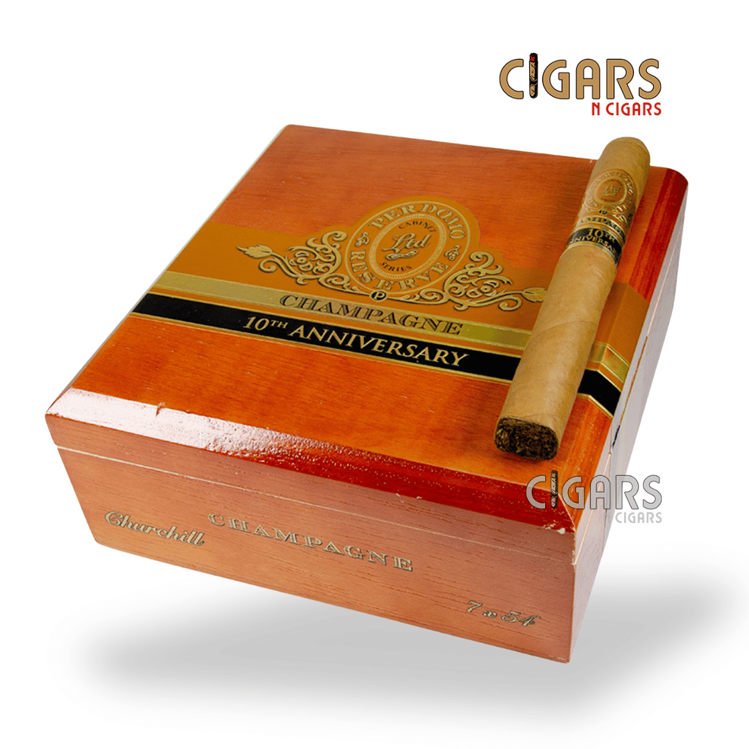 Perdomo Reserve 10th Anniversary Champagne Churchill Box of 25