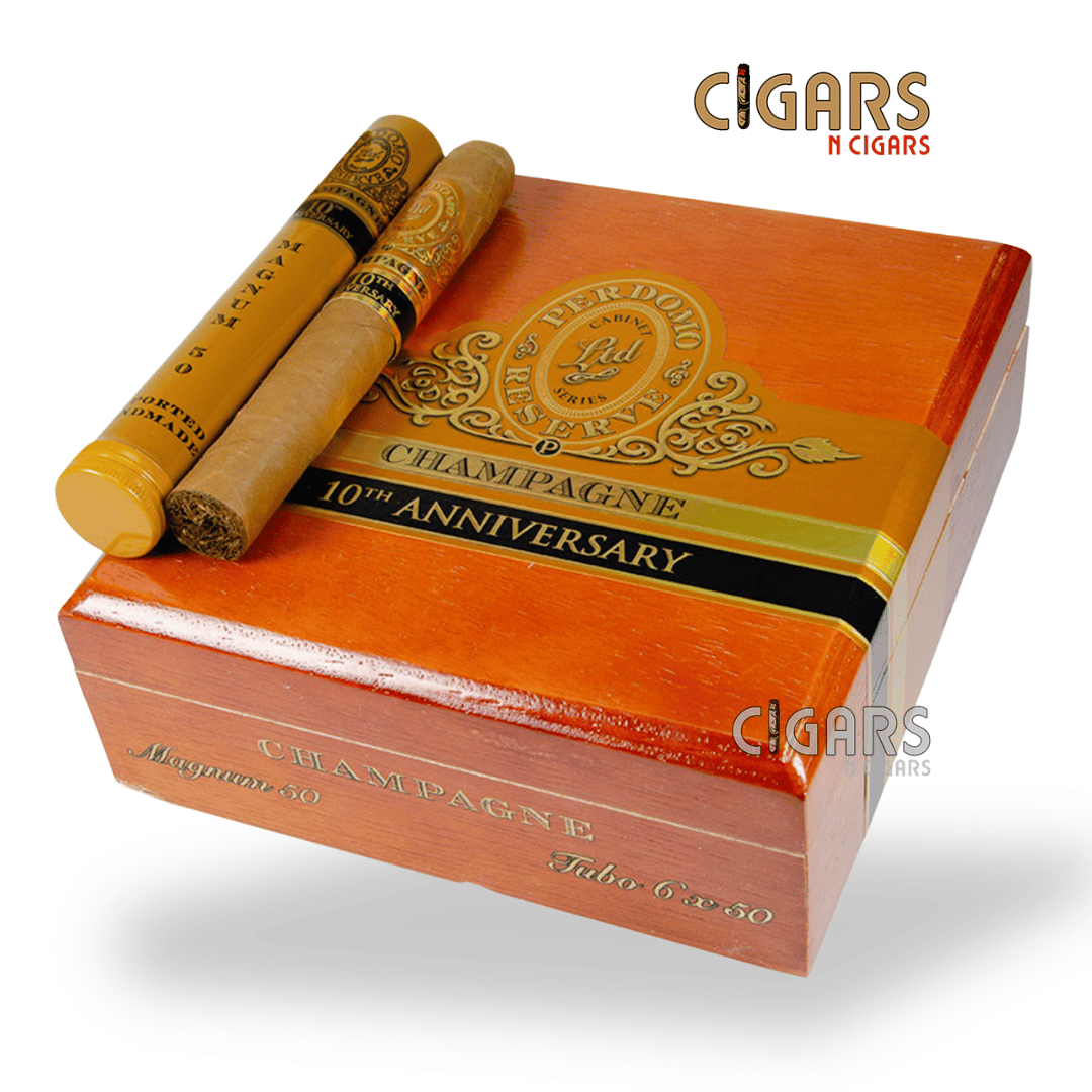 Perdomo Reserve 10th Anniversary Champagne Magnum 50 Tubo Box of 12