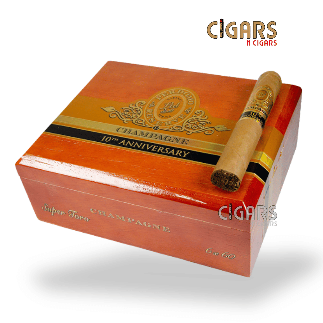 Perdomo Reserve 10th Anniversary Champagne Super Toro Box of 25