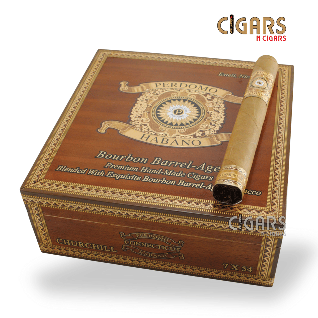 Habano Bourbon Barrel-Aged Connecticut Churchill Box of 24