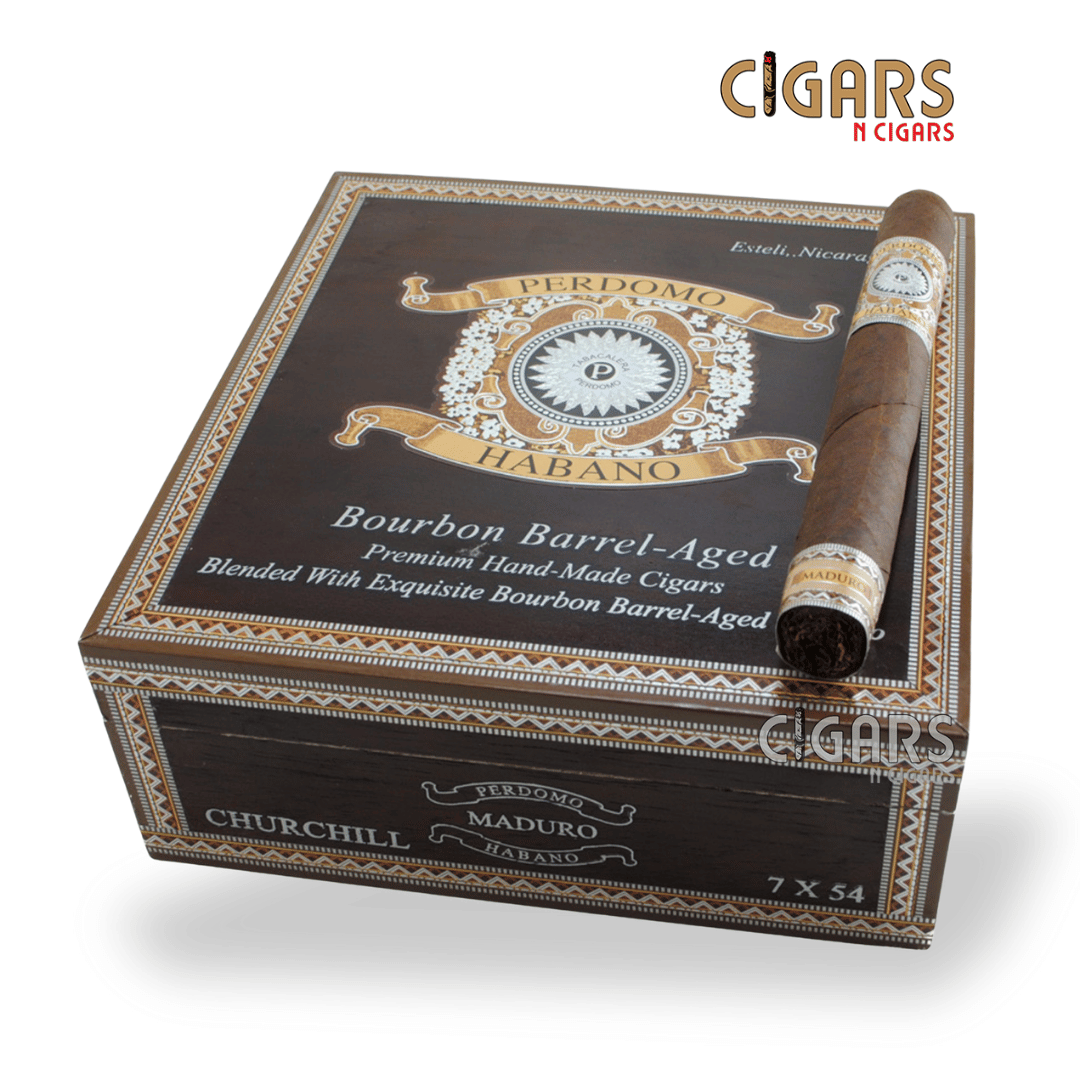 Habano Bourbon Barrel-Aged Maduro Churchill Box of 24