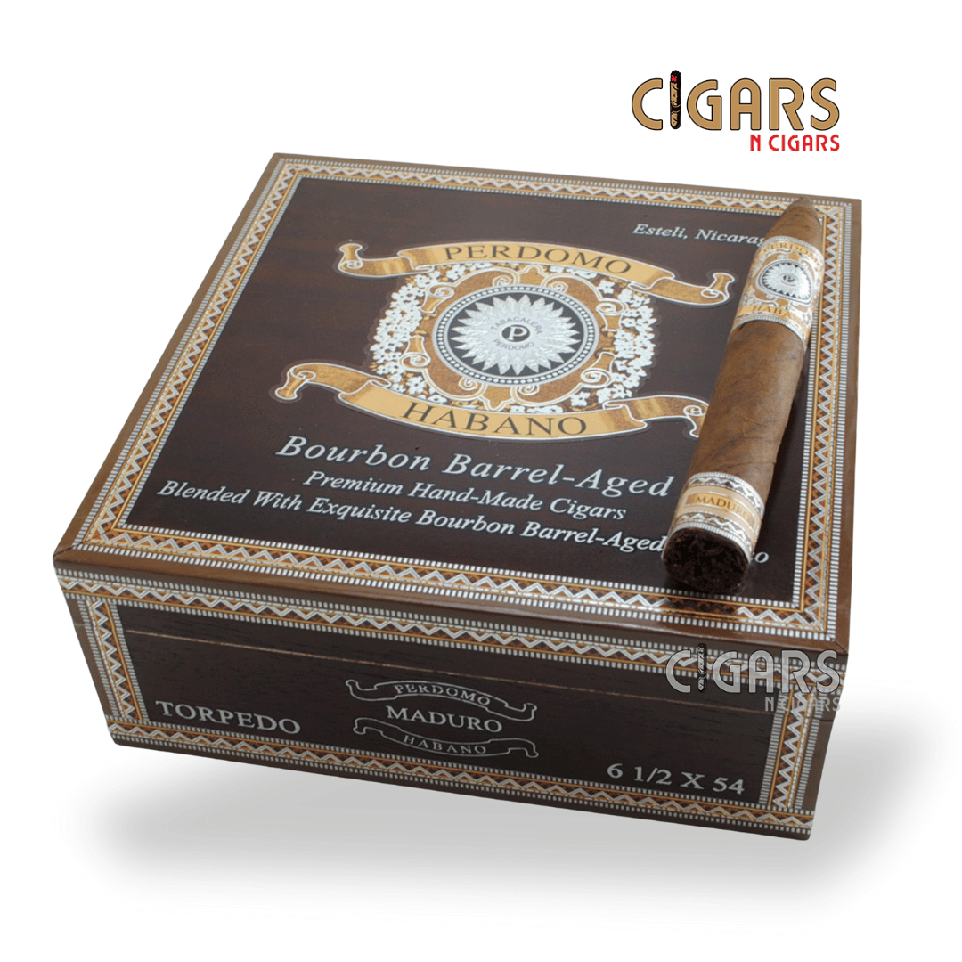 Habano Bourbon Barrel-Aged Maduro Torpedo Box of 24