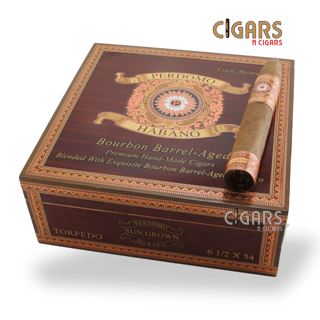 Habano Bourbon Barrel-Aged Sun Grown Torpedo Box of 24