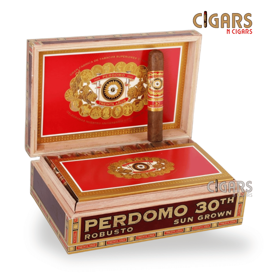 Perdomo 30th Anniversary Sun Grown Robusto Box of 30