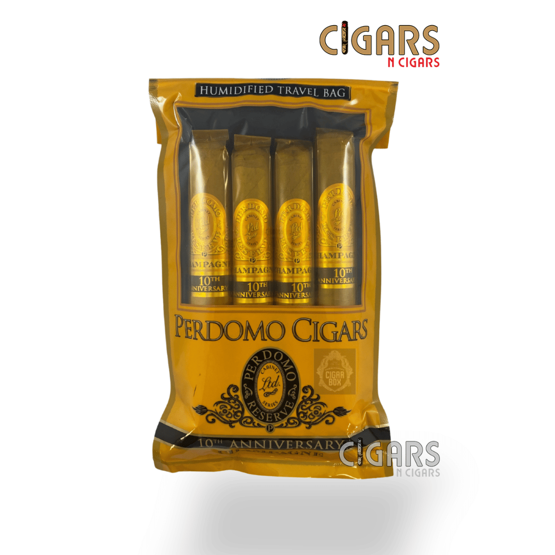 Perdomo Travel Humidor Bag 4 Pack Champagne Sampler Pack of 4