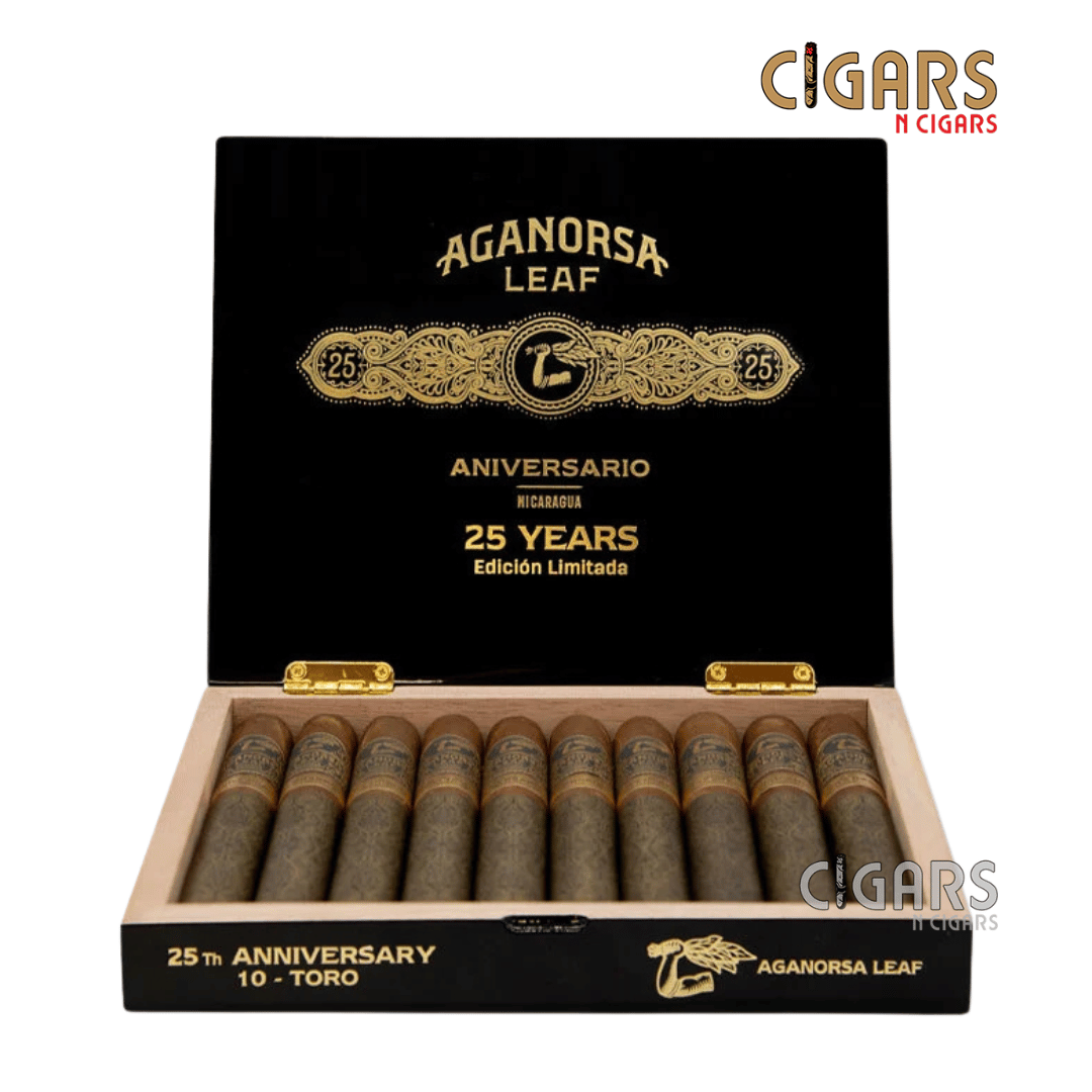Aganorsa Leaf 25th Anniversary Corojo Toro Box of 10