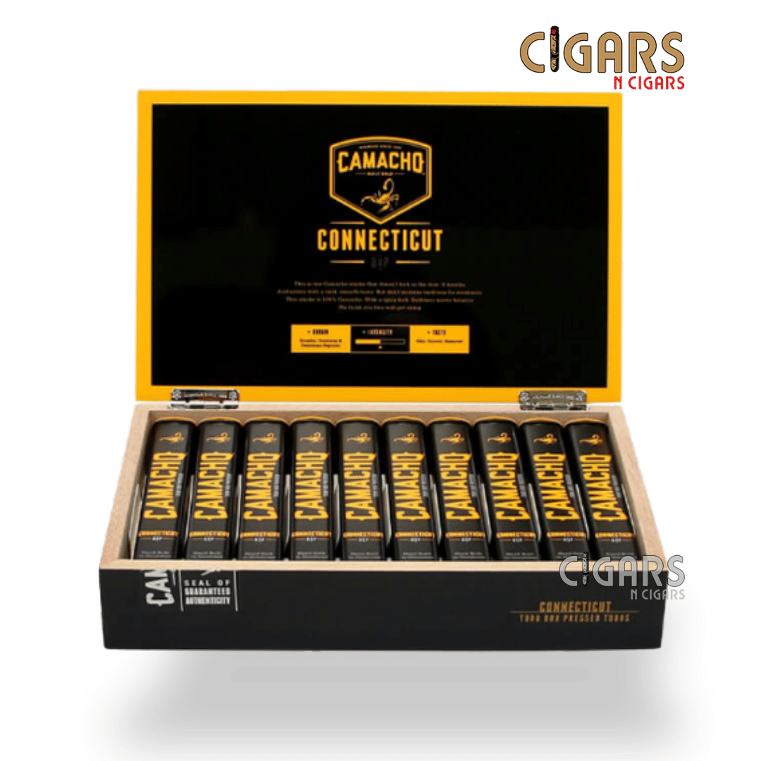 Camacho Connecticut Toro Tubo Box of 20