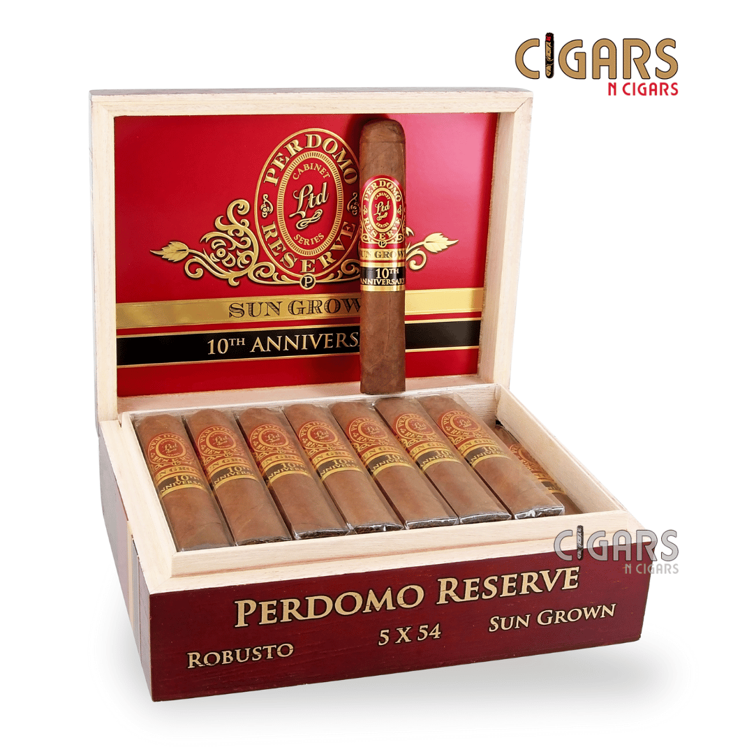 Perdomo Reserve 10th Anniversary Box Pressed Sun Grown Robusto Box of 25