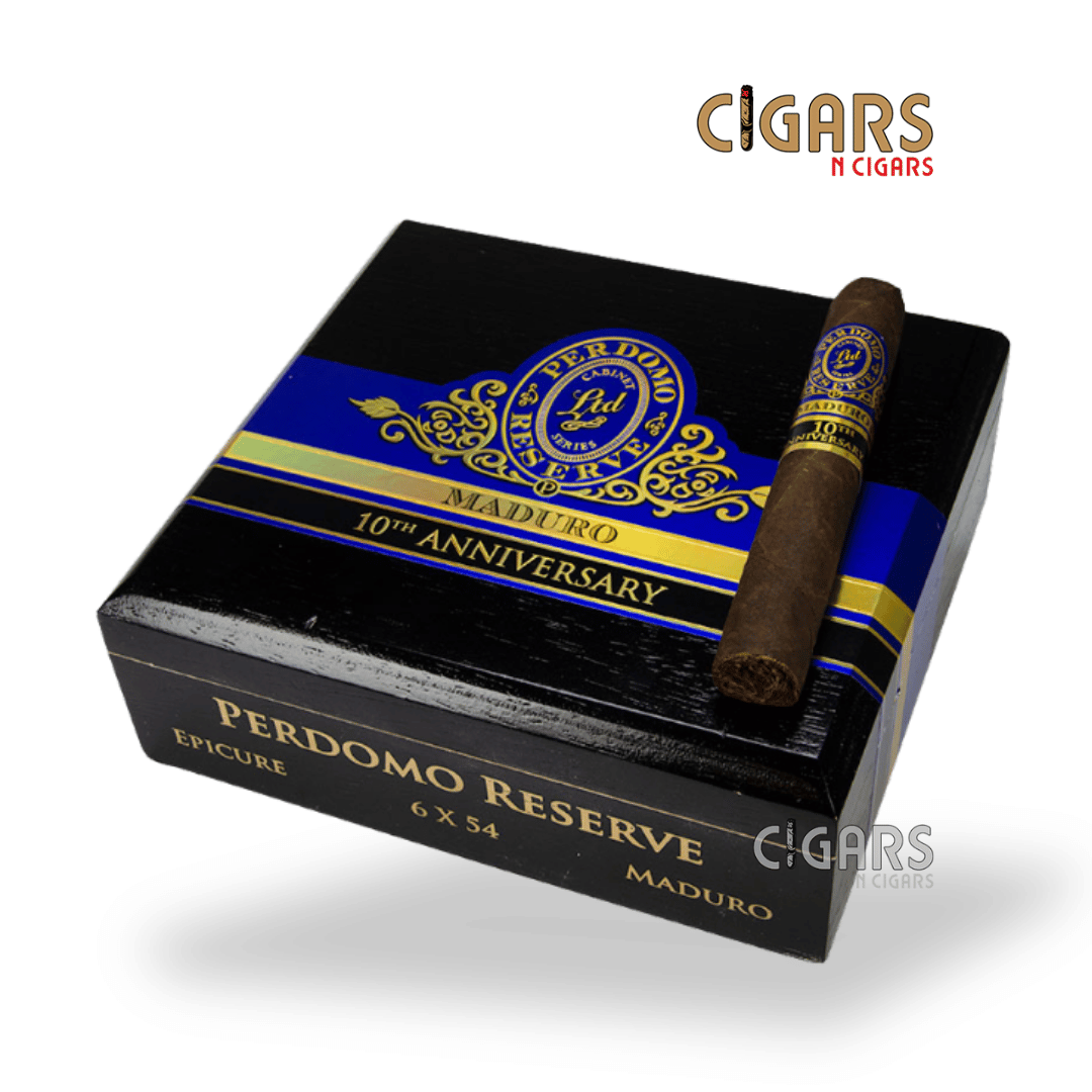 Perdomo Reserve 10th Anniversary Box Pressed Maduro Epicure Box of 25