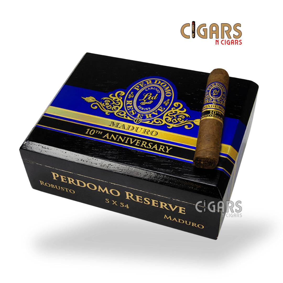 Perdomo Reserve 10th Anniversary Box Pressed Maduro Robusto Box of 25