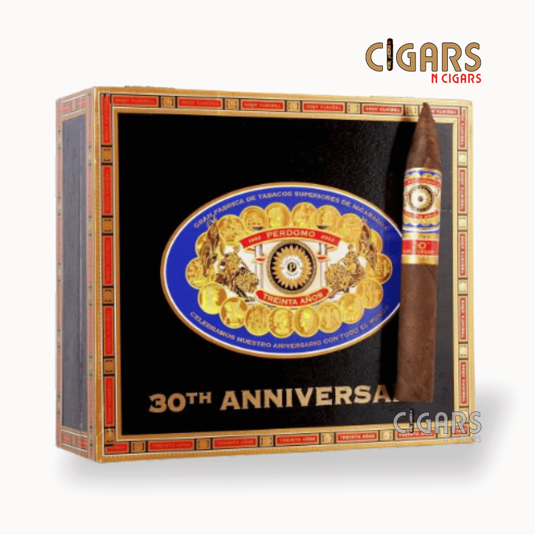 Perdomo 30th Anniversary Maduro Torpedo Box of 30