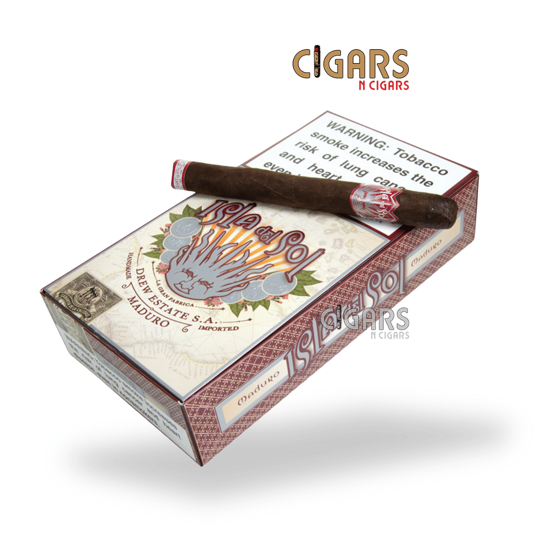 Drew Estate Isla del Sol Maduro Churchill Box of 10