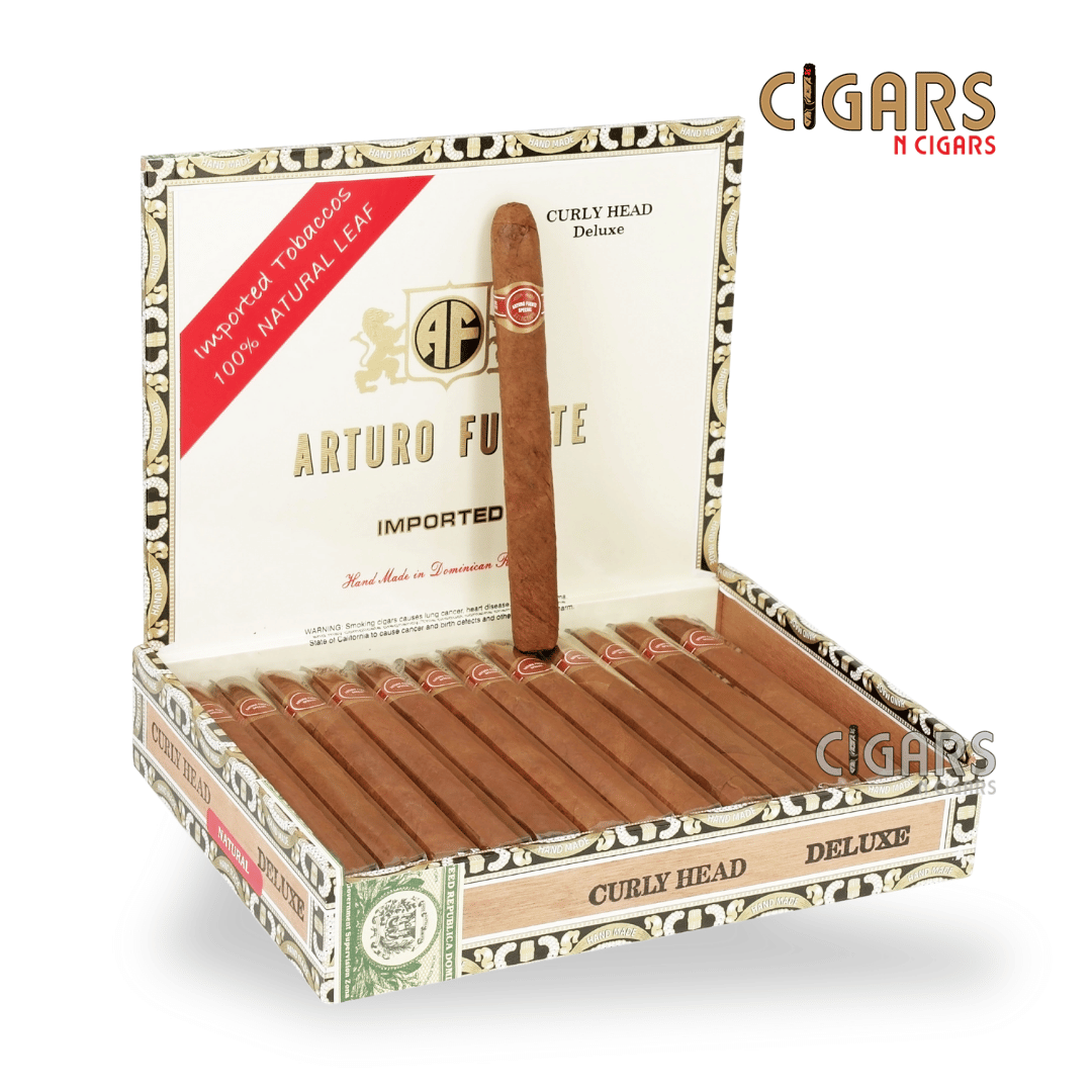 Arturo Fuente Curly Head Deluxe Natural Box of 25