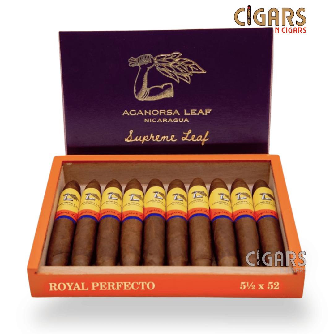 Aganorsa Leaf Supreme Leaf Royal Perfecto Box of 10