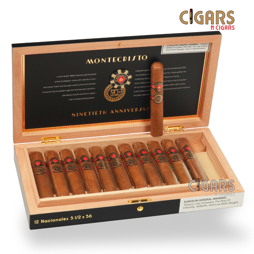 Montecristo 90th Anniversary Nacional Box of 12