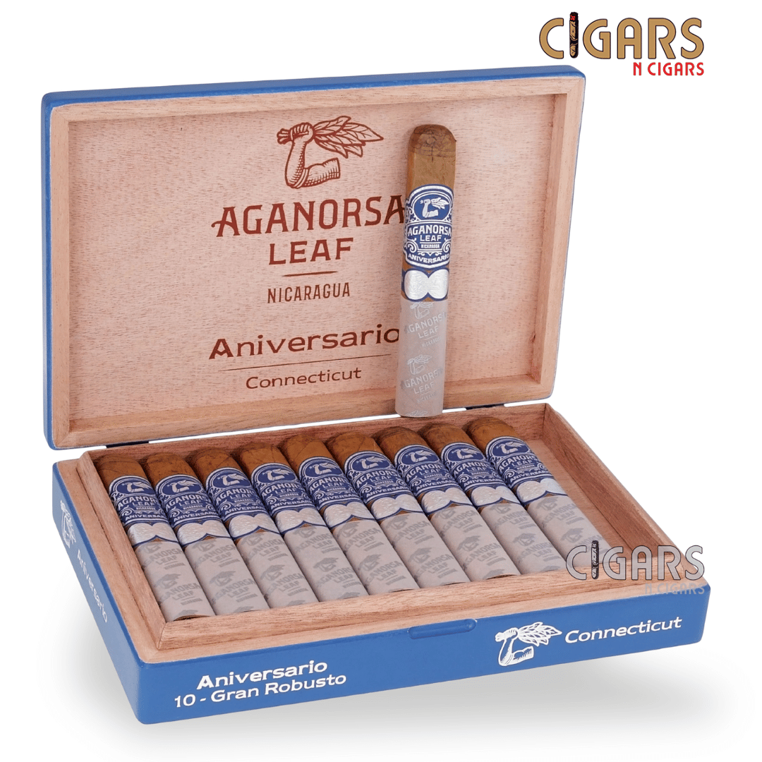 Aganorsa Leaf Aniversario Connecticut Gran Robusto Box of 10