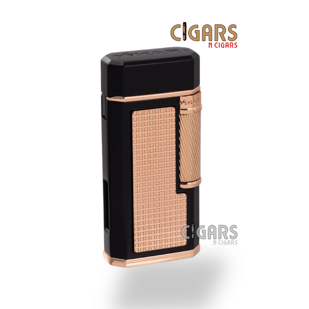 Ardore Dual Soft Flame Lighter (Black & Rose)