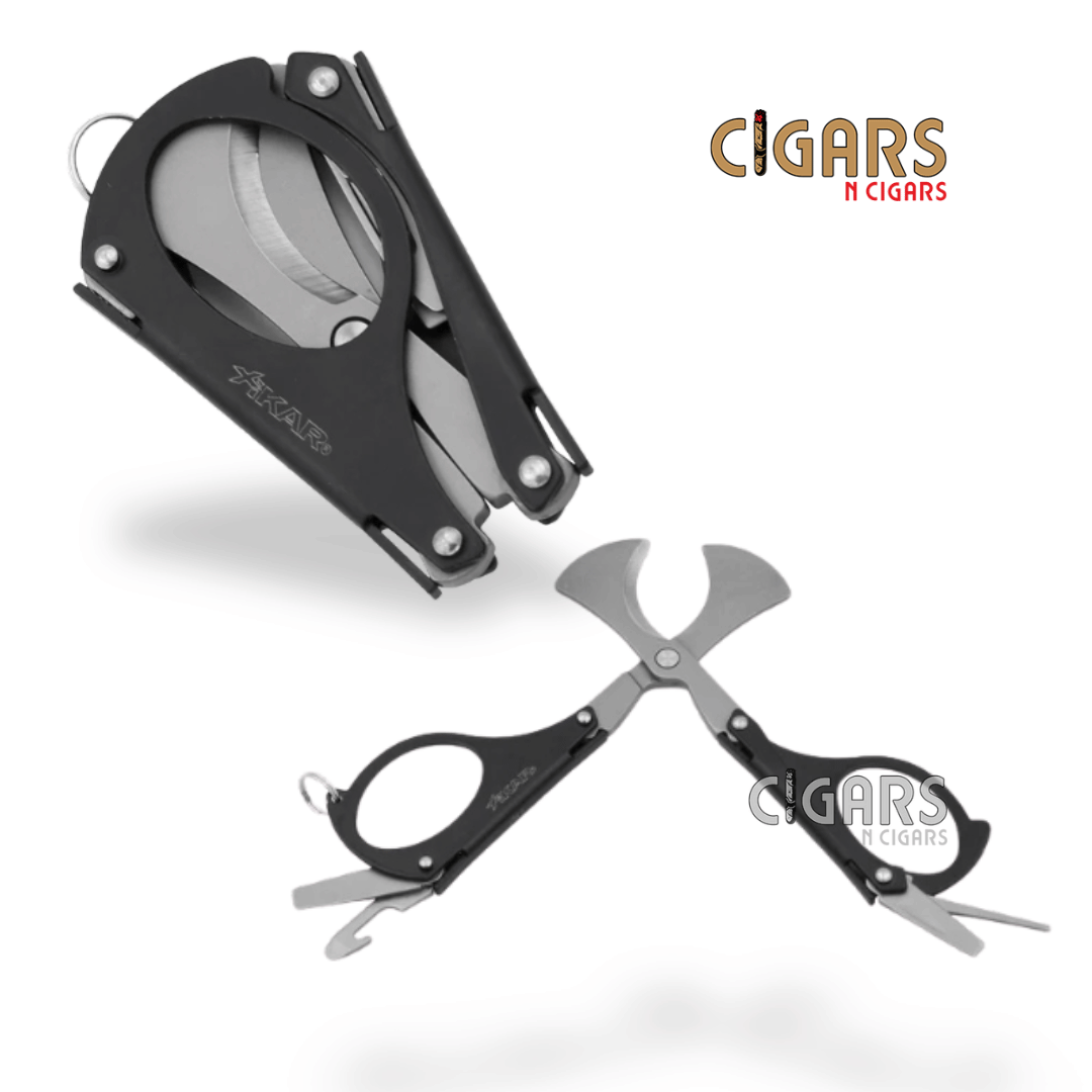 MTX Multi Tool Cigar Scissors Cutter (Black)