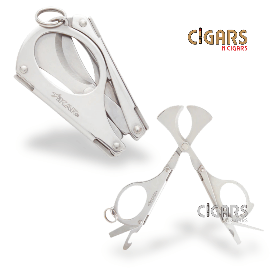 MTX Multi Tool Cigar Scissors Cutter (Chrome)