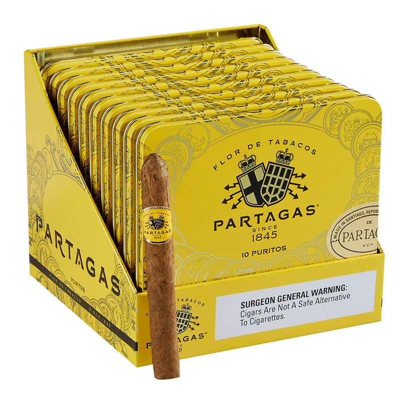 Partagas Puritos Cameroon Tins 8 pack - Miniaturas Cigarillos Pack of 100