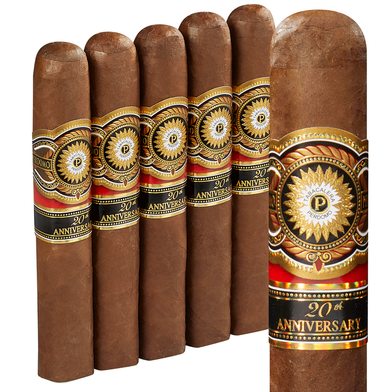 Perdomo 20th Anniversary Sun Grown Robusto Pack of 5