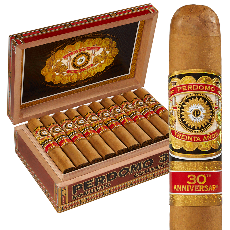 Perdomo 30th Anniversary Box-Pressed Connecticut Churchill Pack of 5