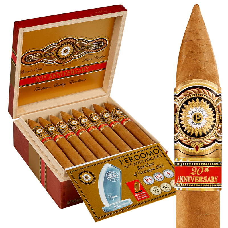 Perdomo 20th Anniversary Connecticut Torpedo Box of 24