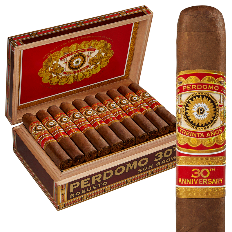 Perdomo 30th Anniversary Box-Pressed Sun Grown Churchill Pack of 5