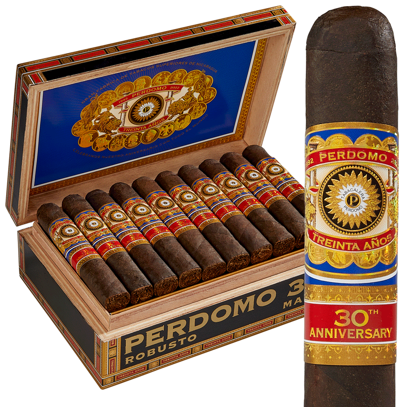 Perdomo 30th Anniversary Box-Pressed Maduro Churchill Pack of 5