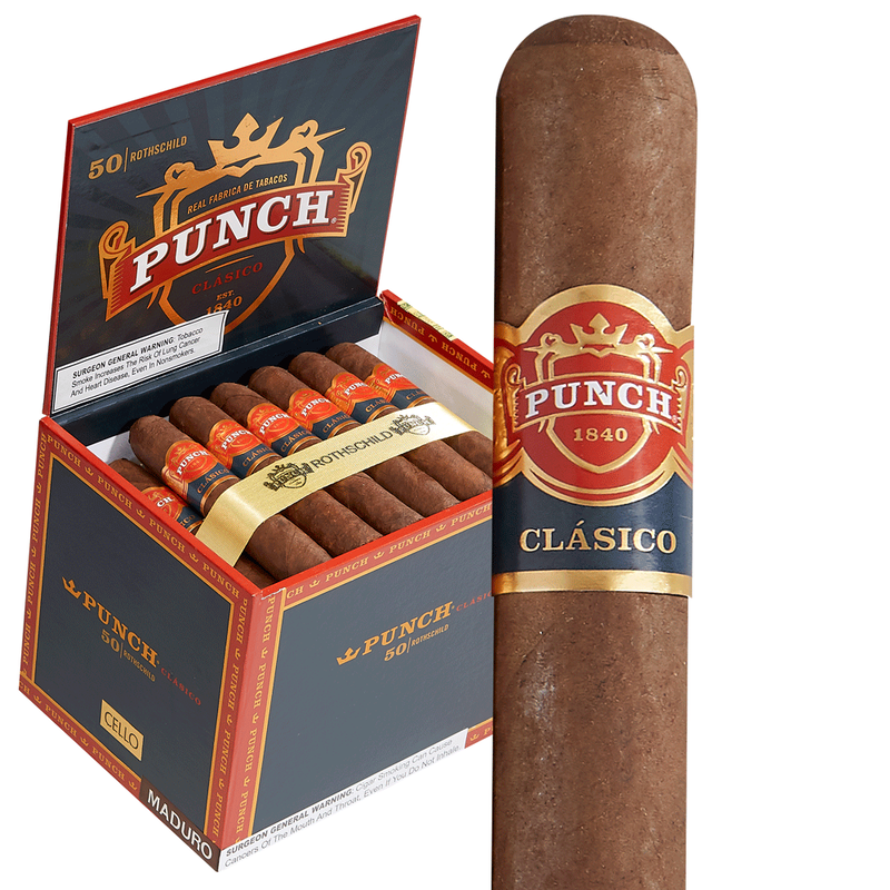 Punch Clasico Cigars Rothschild Box of 50