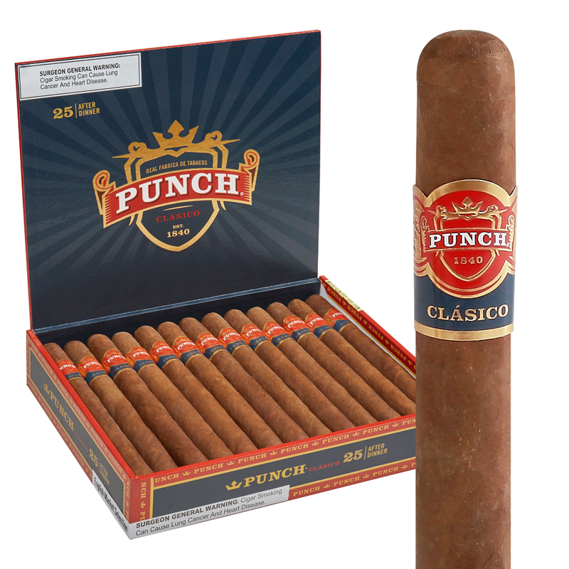 Punch Clasico Cigars Double Corona Box of 25