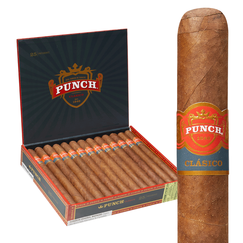 Punch Clasico Cigars Presidente Box of 25