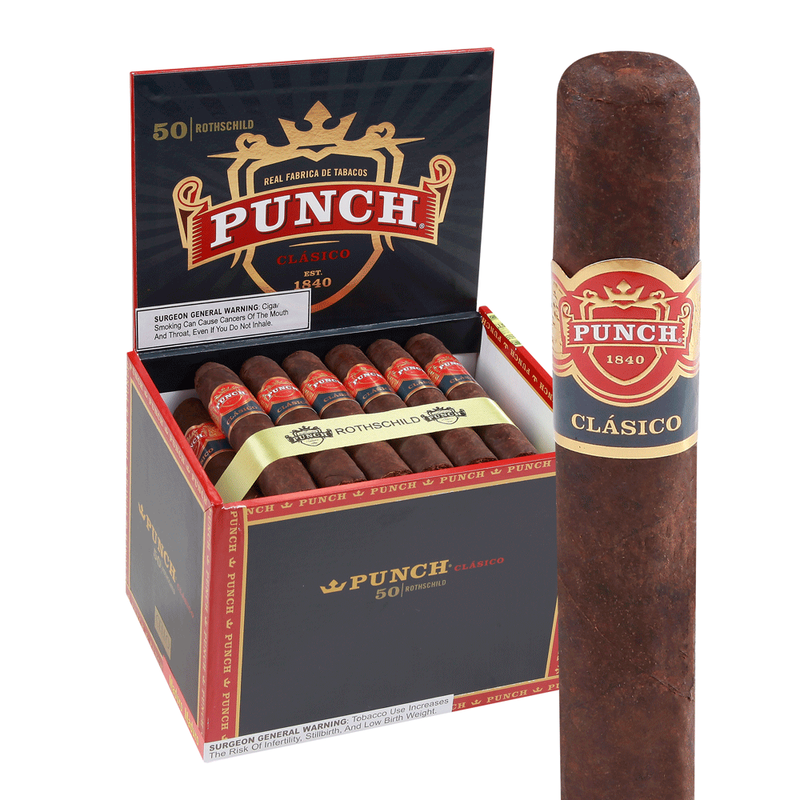 Punch Classico Maduro Rothschild Box of 50