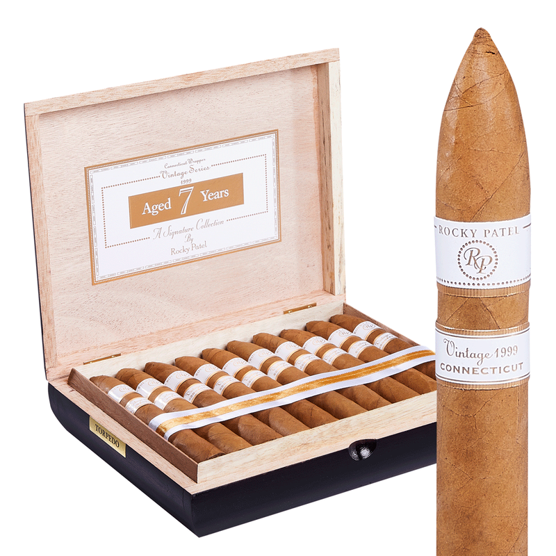 Rocky Patel Vintage 1999 Connecticut Torpedo Box of 20