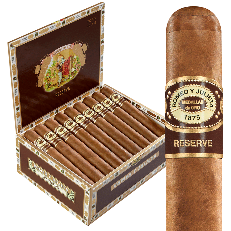 Romeo y Julieta Reserve Toro Box of 27