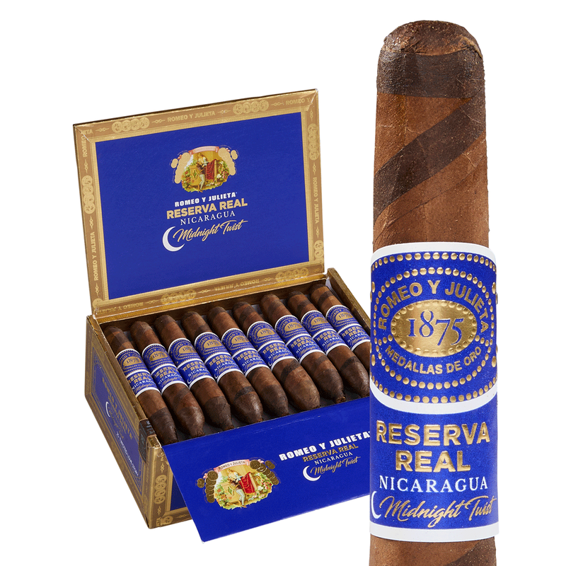 Romeo Y Julieta Reserva Real Nicaragua Midnight Twist Corona Box of 25